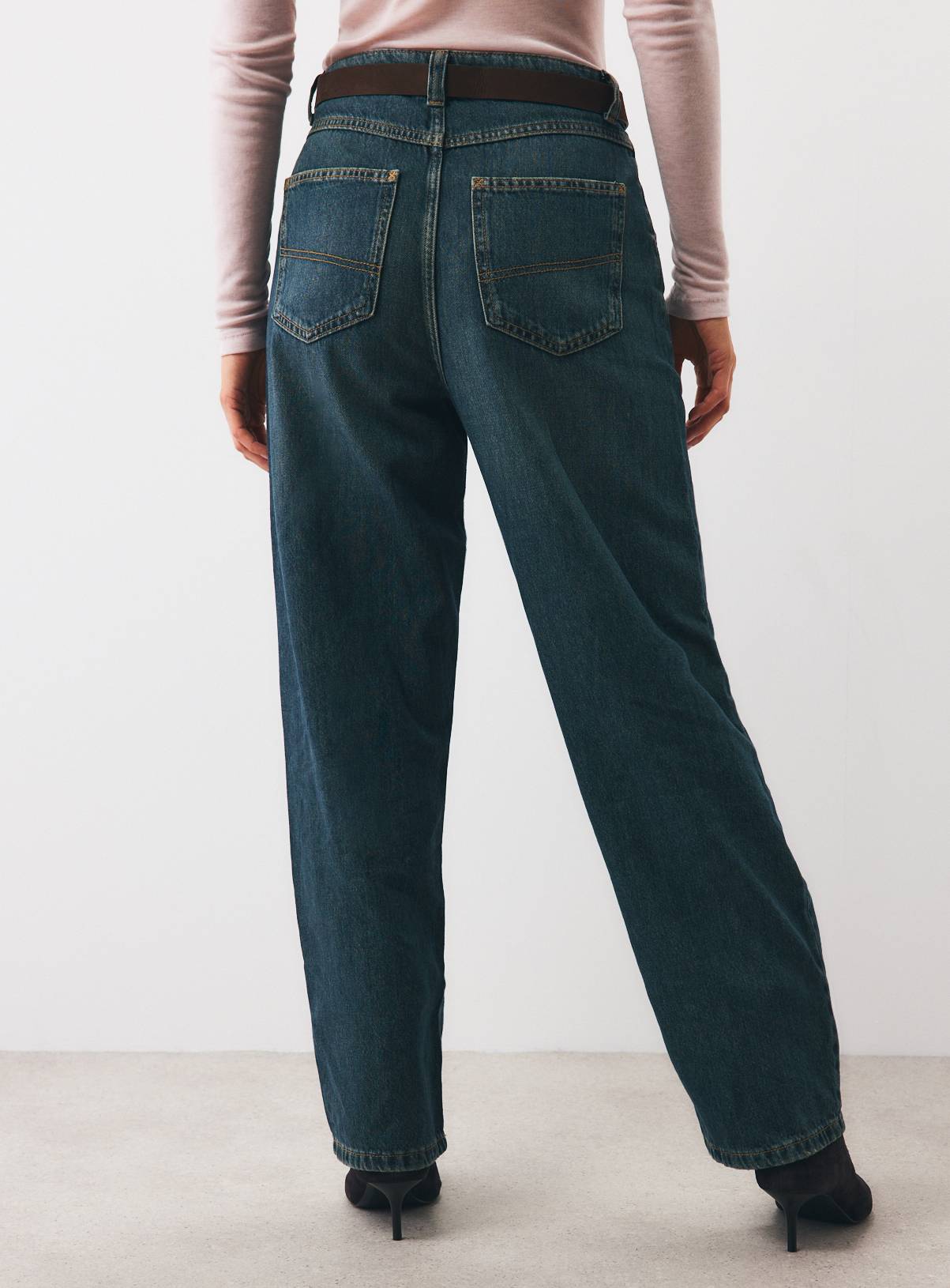 Barrel Belted Greencast Jeans 16S - Image 4
